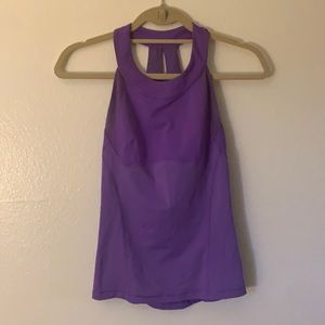 LULULEMON purple halter top workout tank